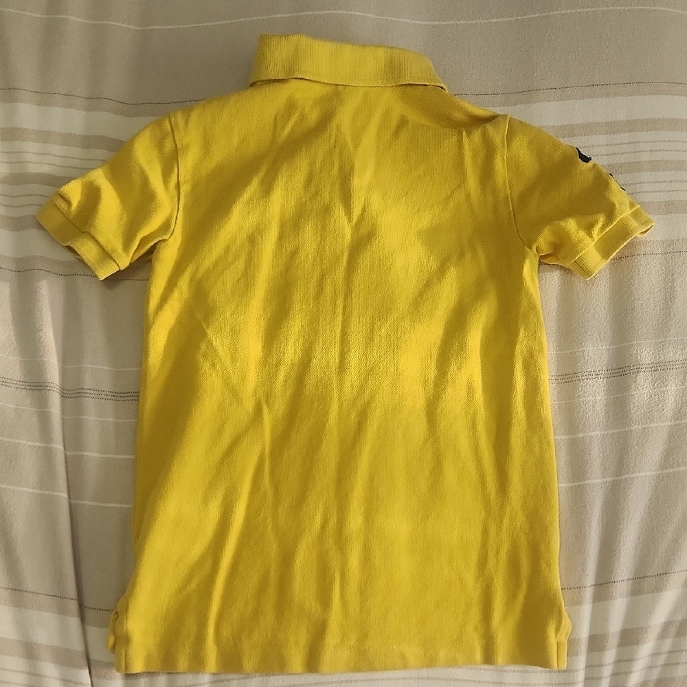Polo by Ralph Lauren Yellow and Blue Polos Casual Shirts - Picture 6 of 8